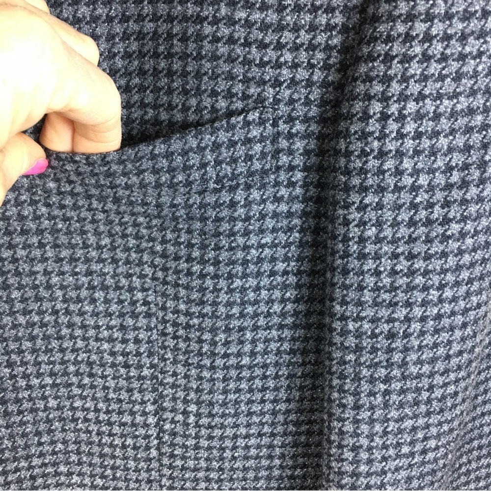 Cricketeer Men's Gray Wool Cashmere Blend Notch Lapel 2-Button Blazer 42R - Picture 8 of 15